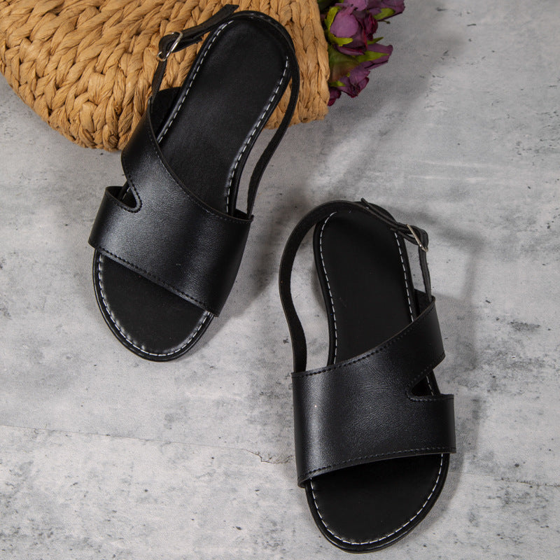 Simple Open-Toe Sandals