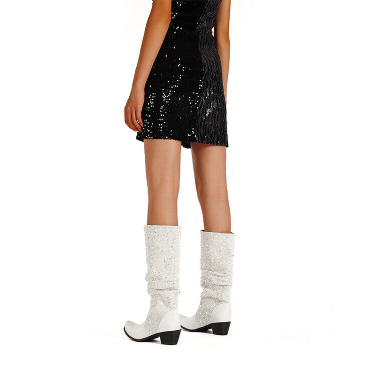 Modern Block-Heel Boots