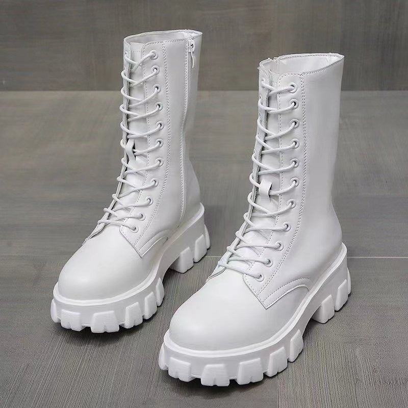Natural Lug-Sole Boots