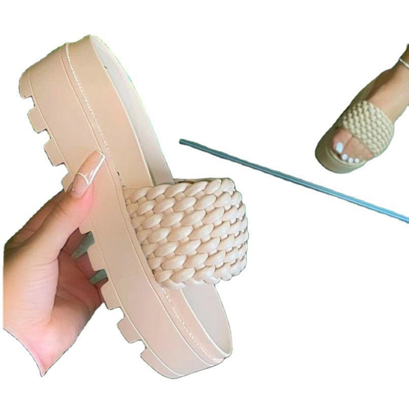 Natural Open-Toe Sandals