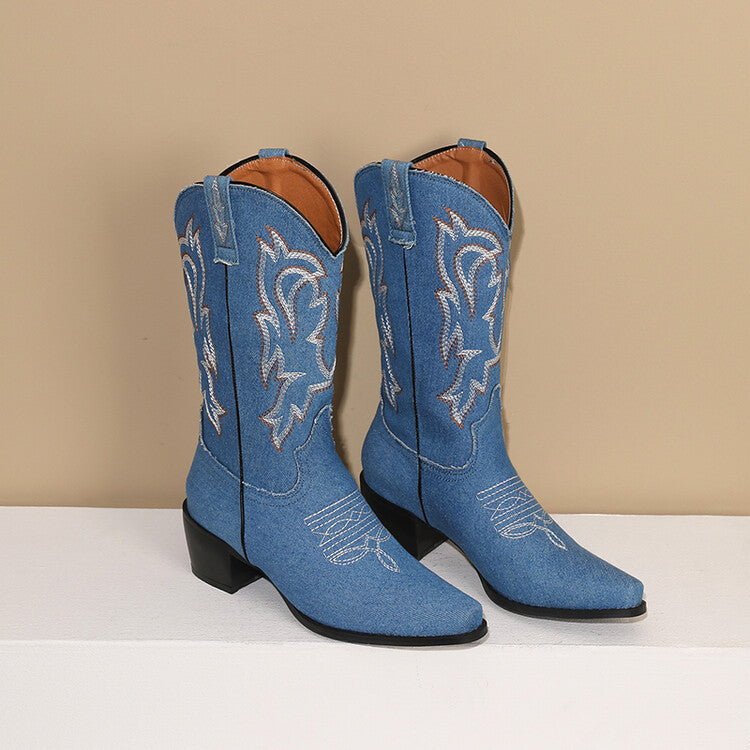 Breezy Block-Heel Boots