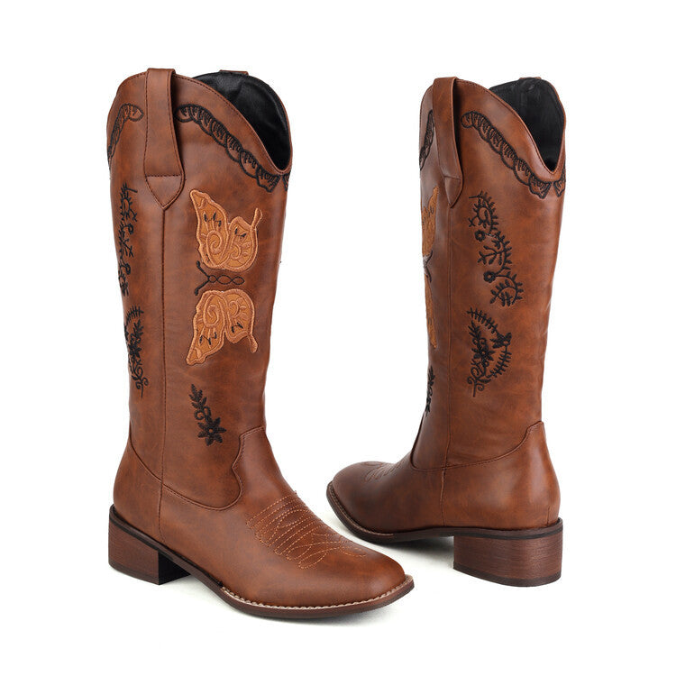 Simple Block-Heel Boots
