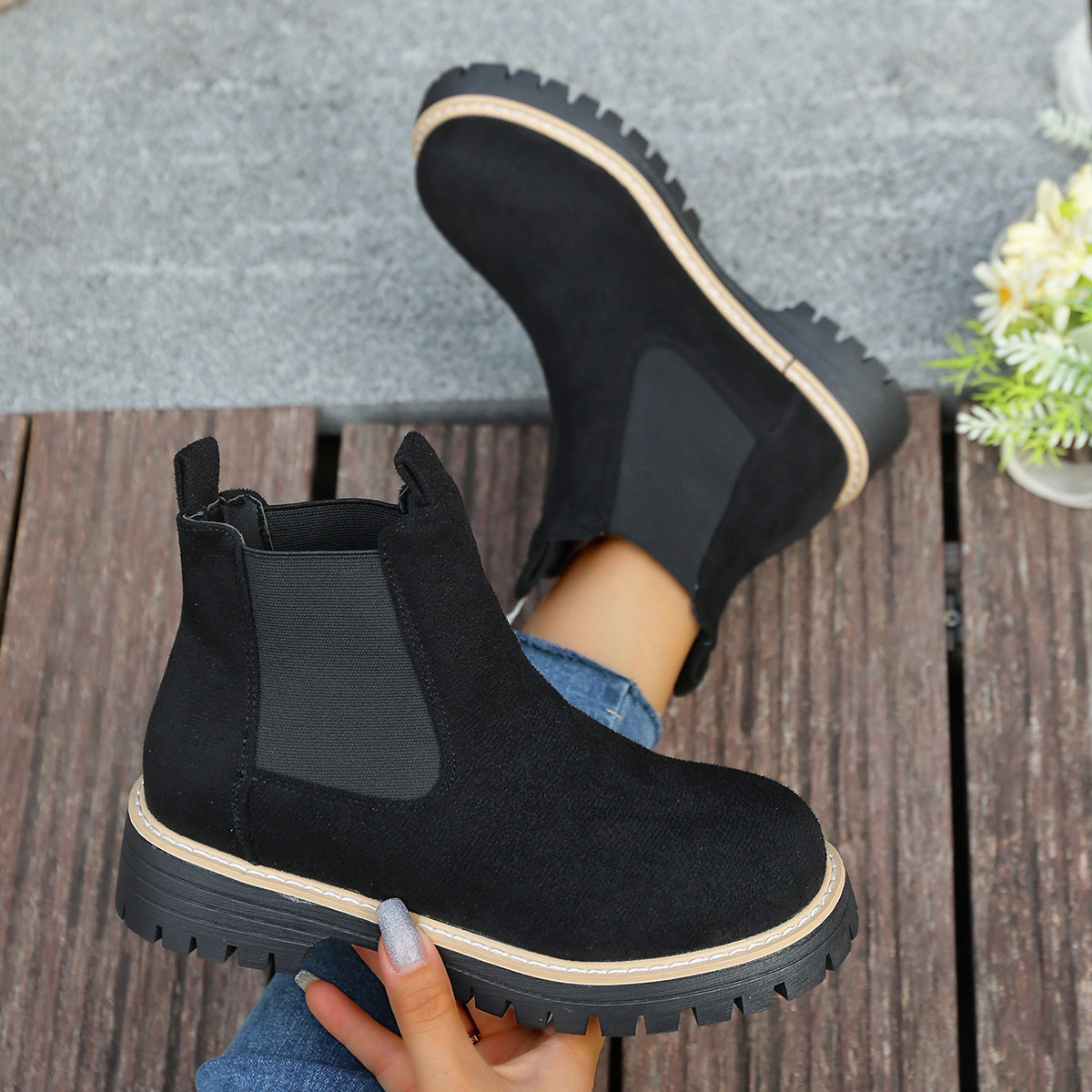 Soft Platform Boots
