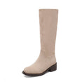 Casual Block-Heel Boots