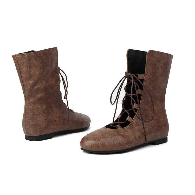 Natural Buckled Boots