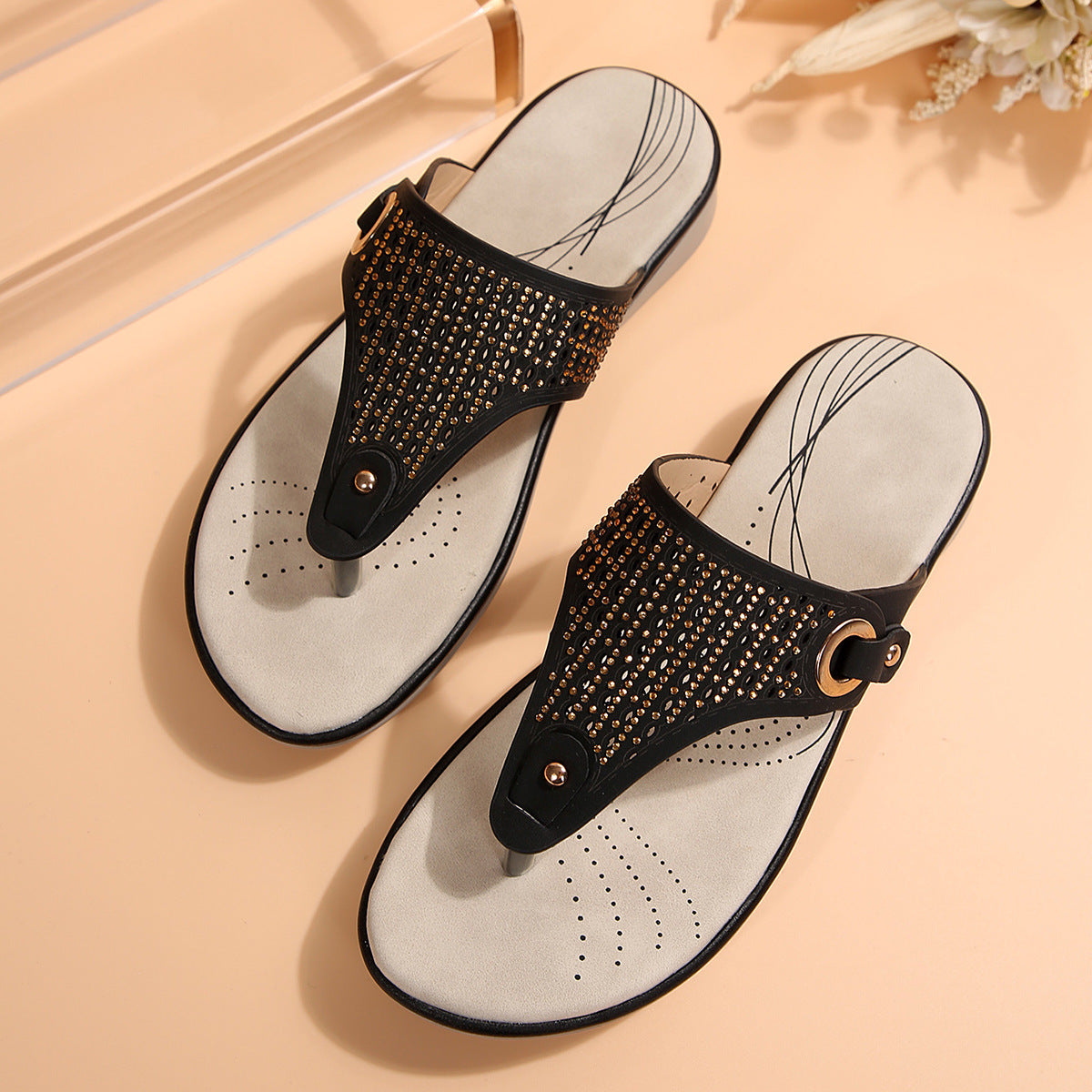 Natural Thong Sandals