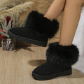 Natural Block-Heel Boots