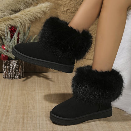 Natural Block-Heel Boots