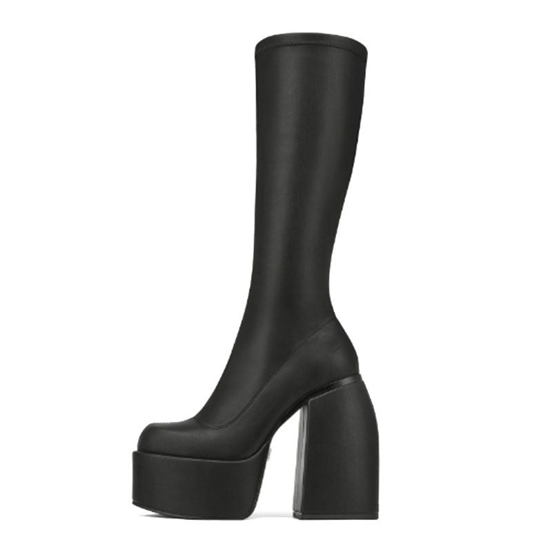 Minimal Knee-High Boots
