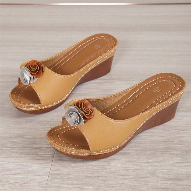 Natural Lace-Up Sandals