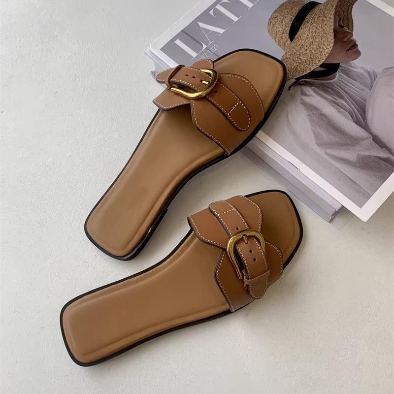 Clean Buckled Sandals