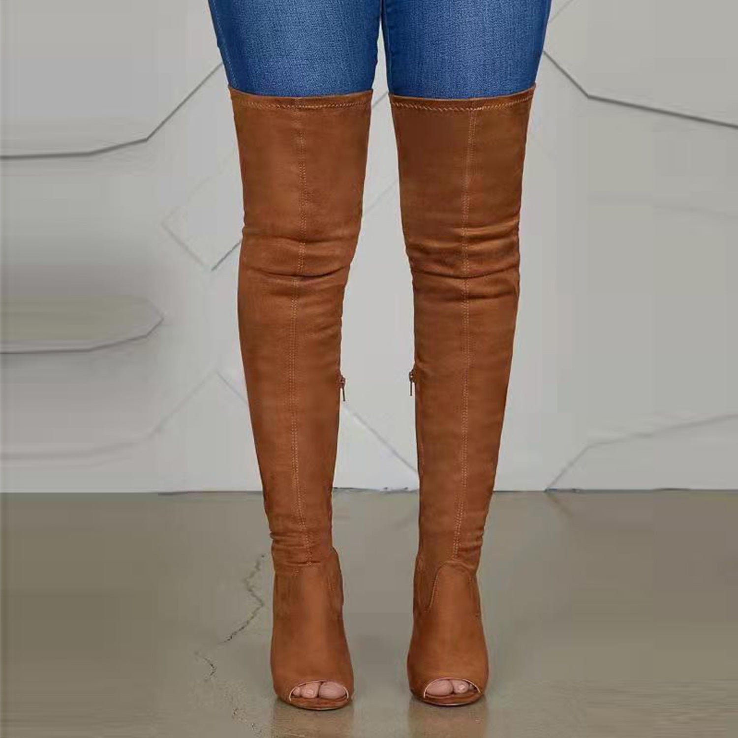 Natural Side-Zip Boots