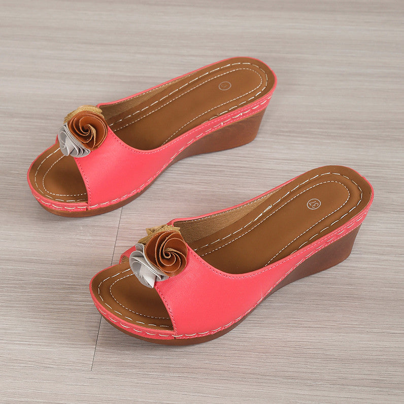 Natural Lace-Up Sandals