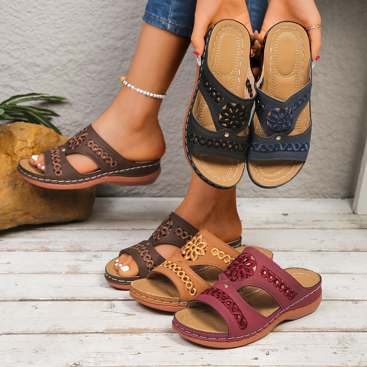 Relaxed Cushioned Sandals