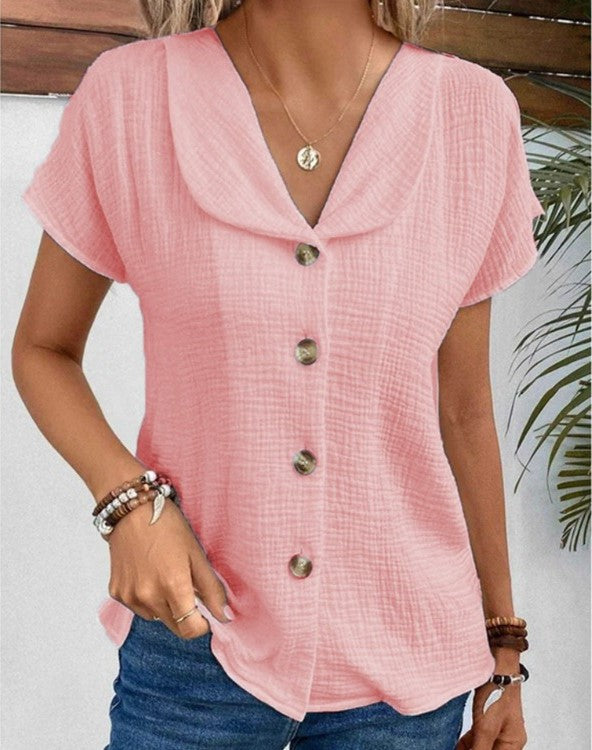 Casual Wrap Blouse