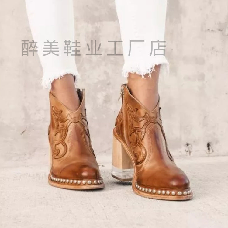 Relaxed Faux-Suede Boots
