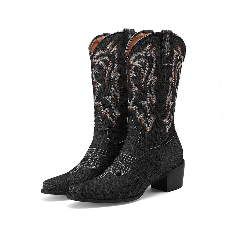 Breezy Block-Heel Boots