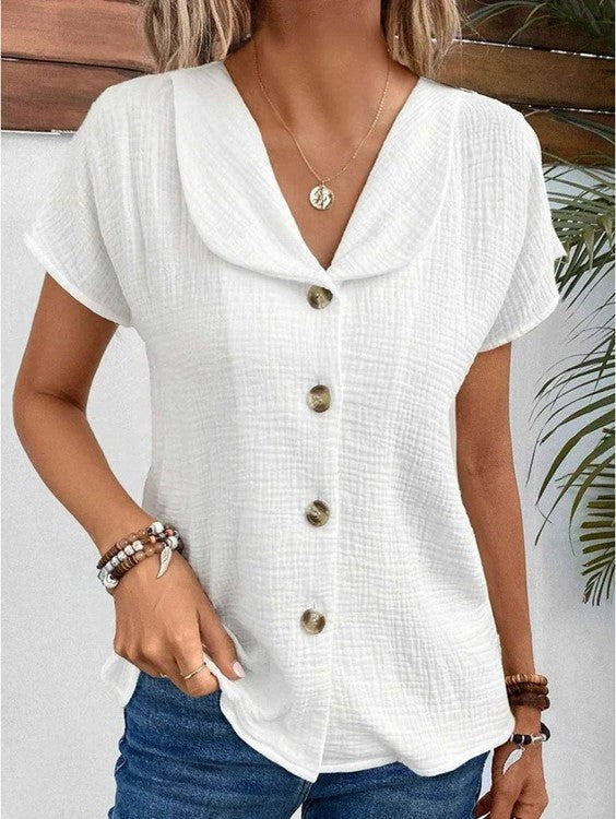 Casual Wrap Blouse