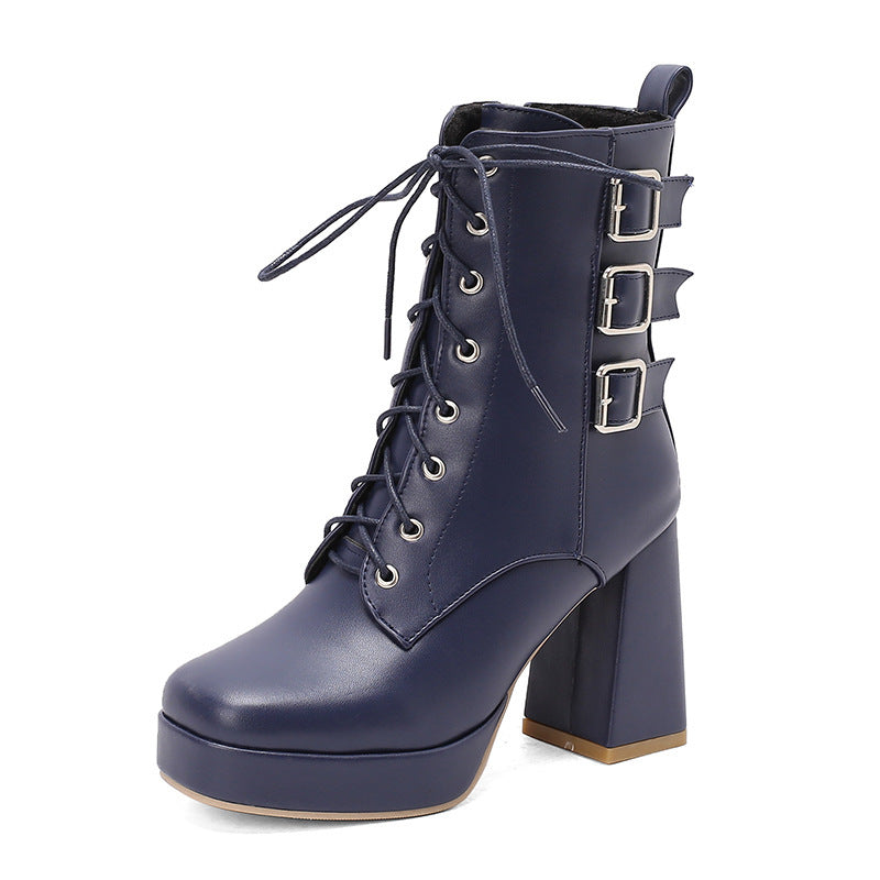 Simple Buckled Boots