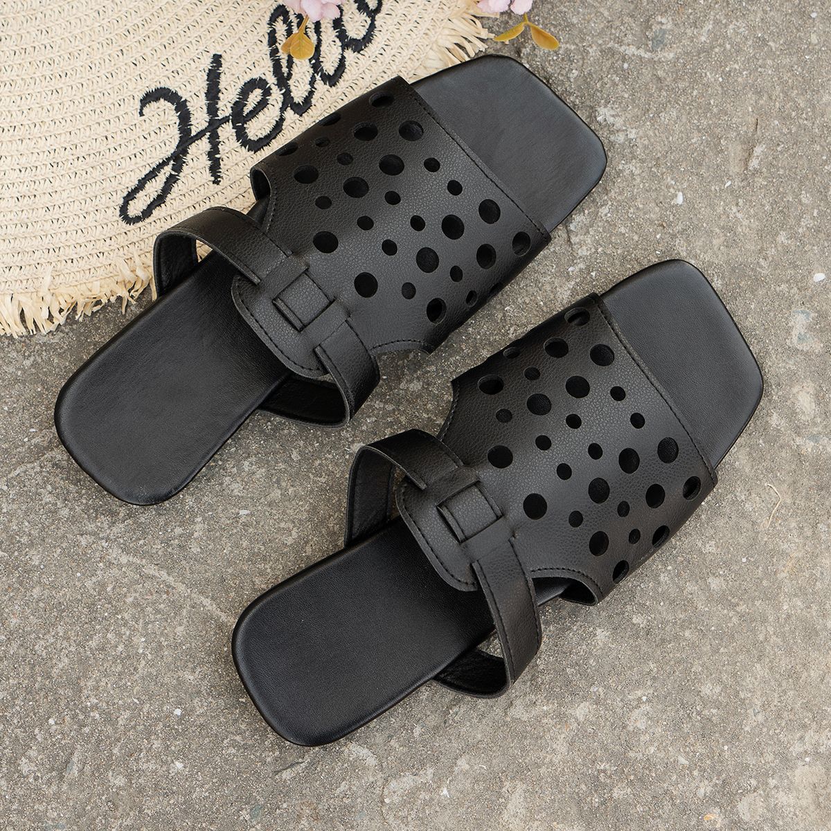 Clean Metallic Sandals