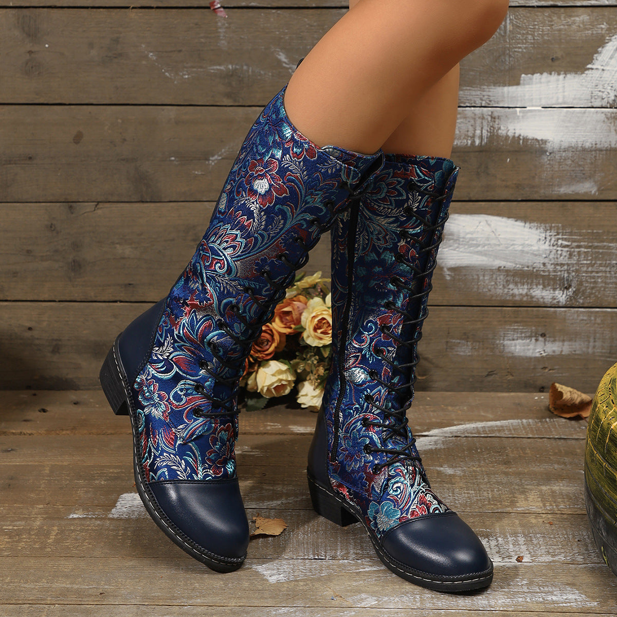 Simple Faux-Suede Boots