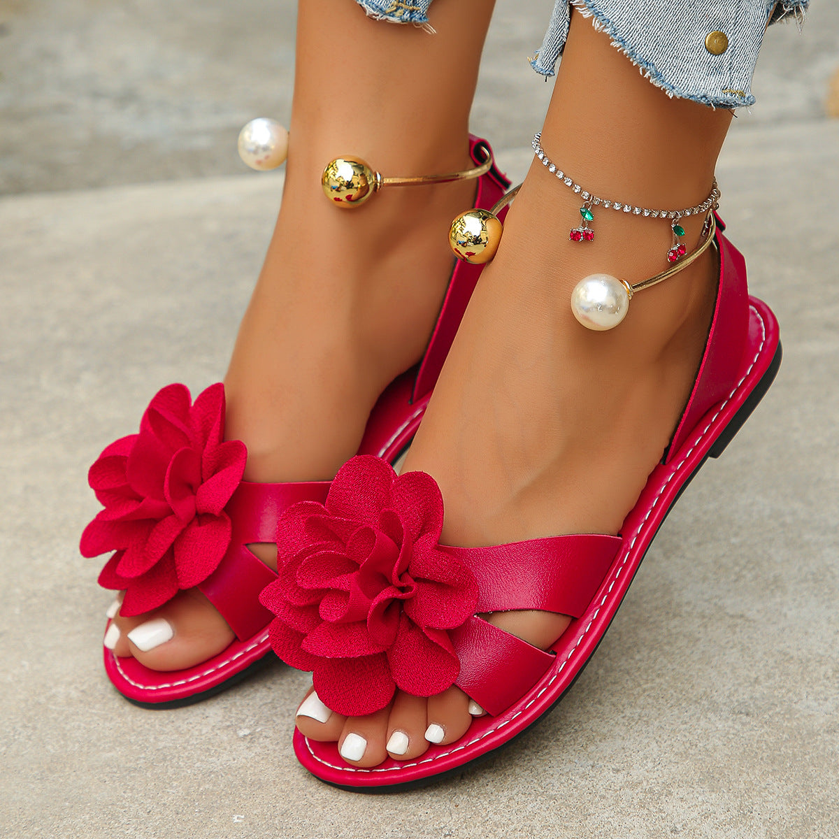 Light Lace-Up Sandals