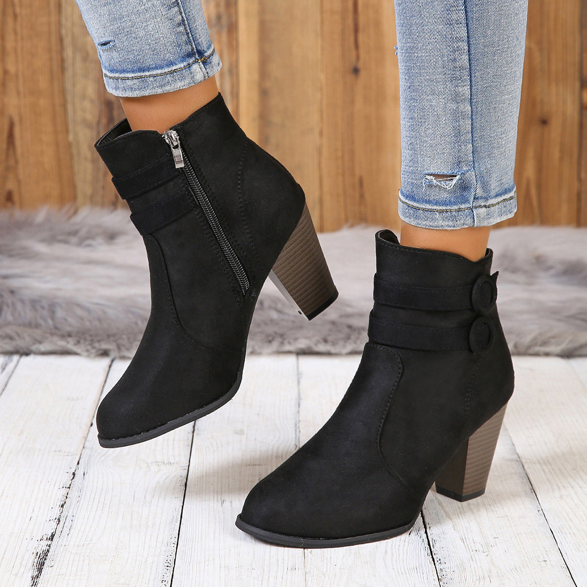 Natural Leather Boots