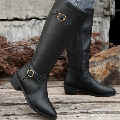 Light Buckled Boots
