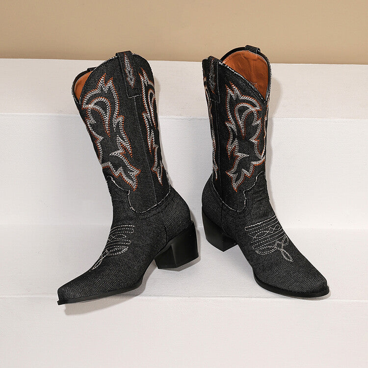 Breezy Block-Heel Boots