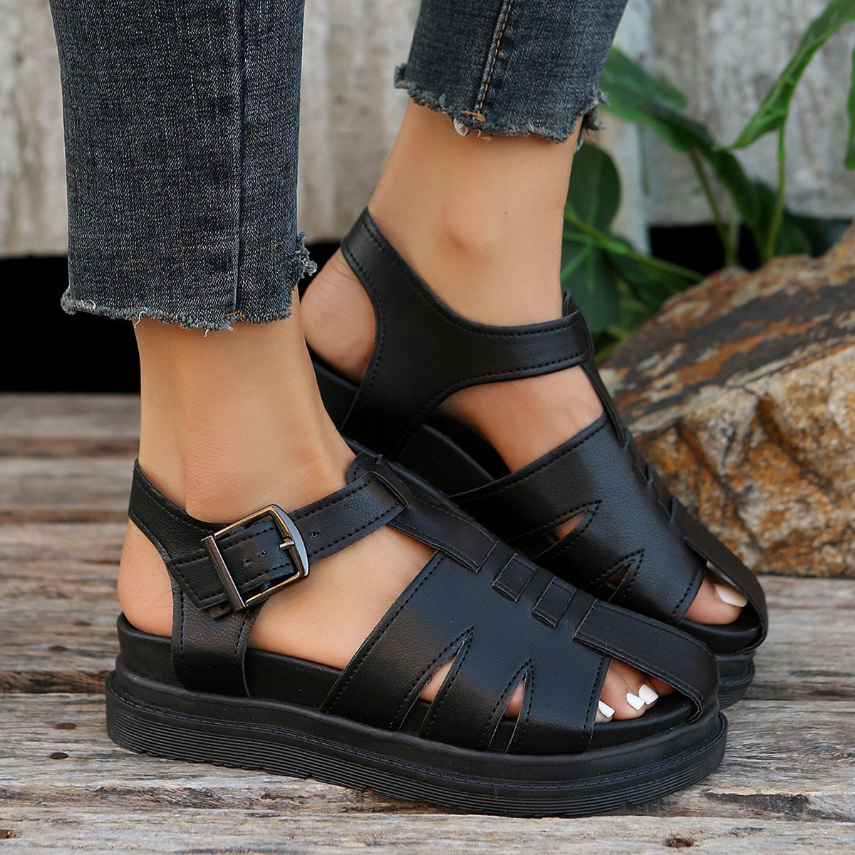 Travel Platform Sandals