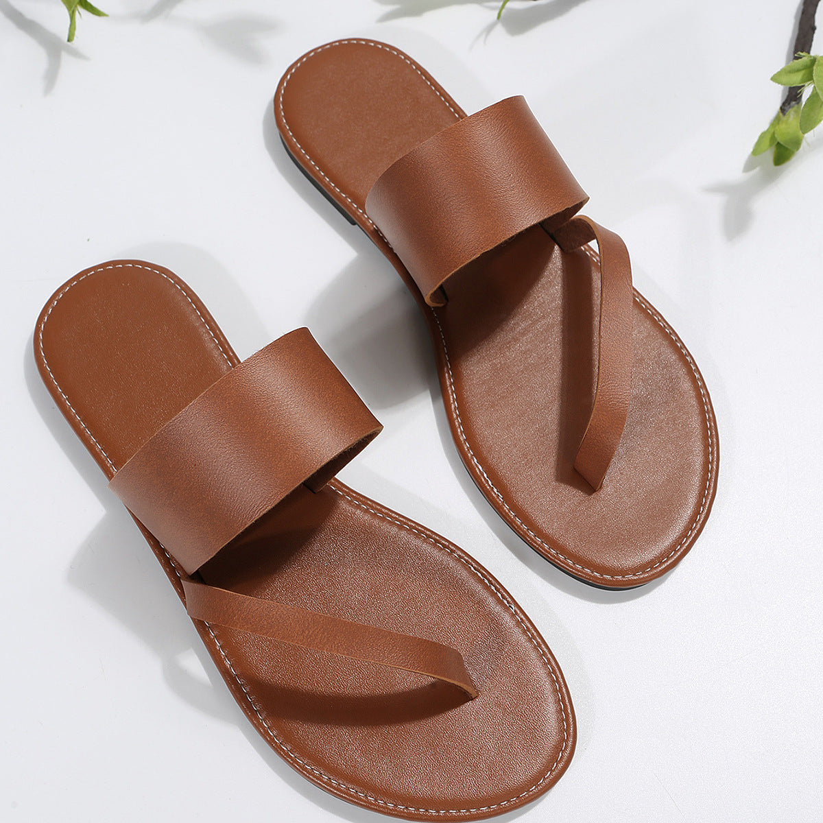 Relaxed Buckled Sandals