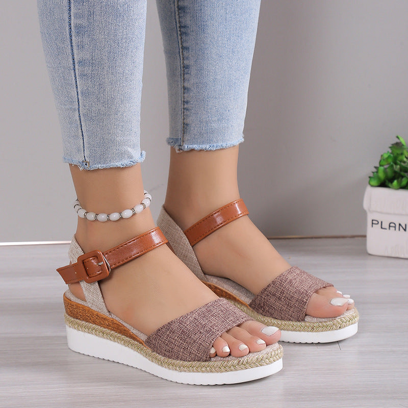 Warm Metallic Sandals