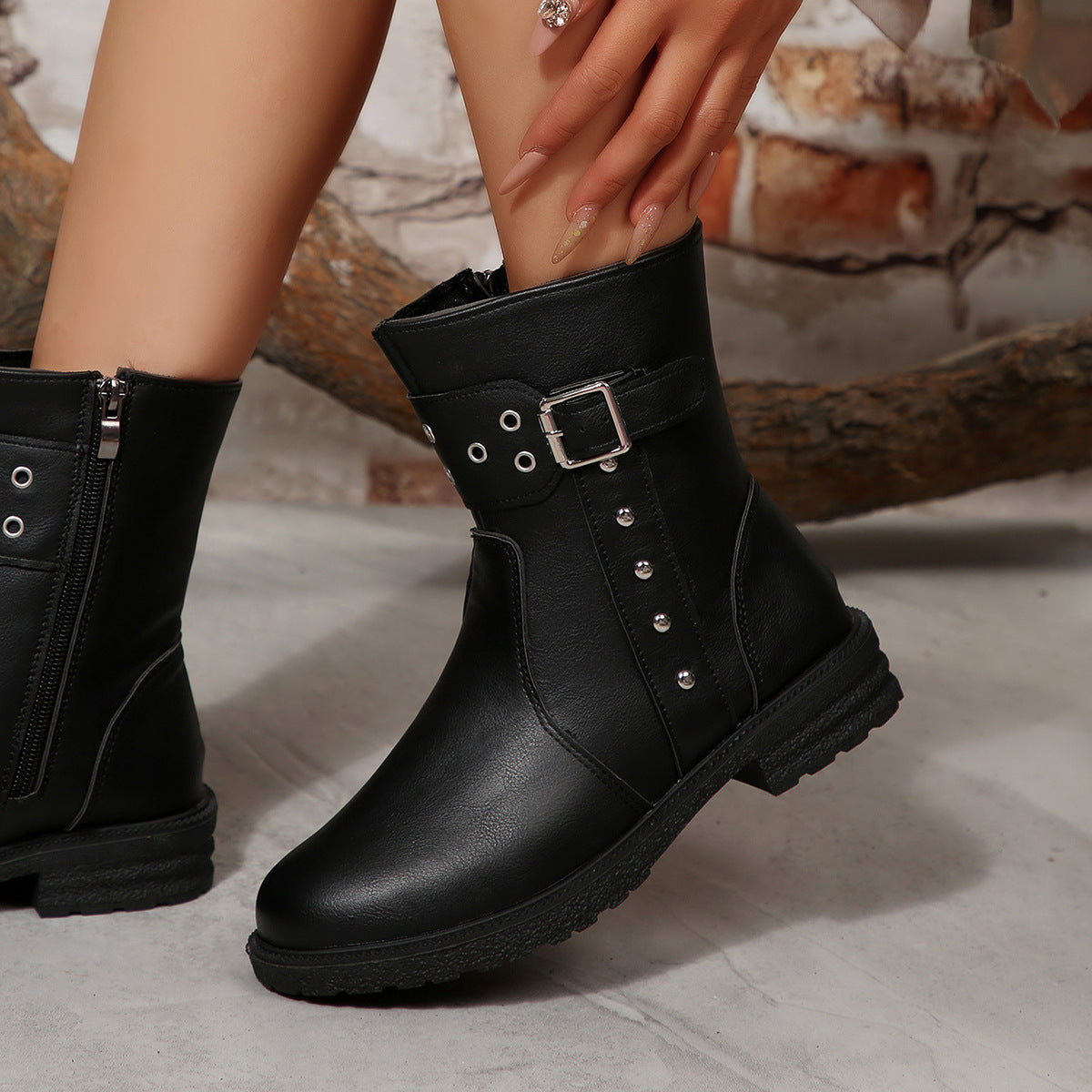 Modern Textured Boots