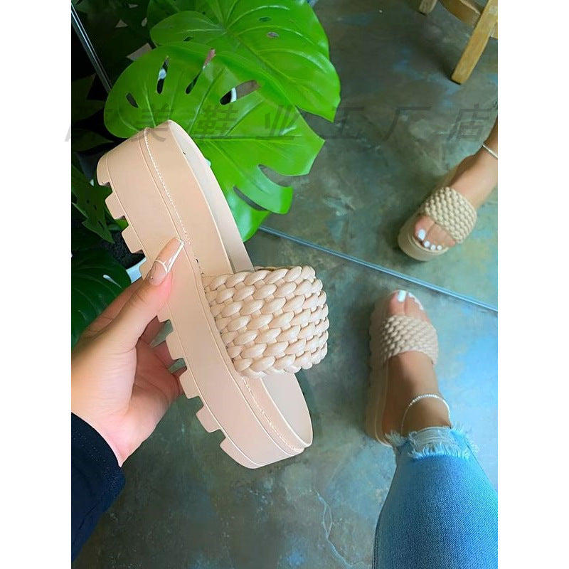 Breezy Raffia Sandals