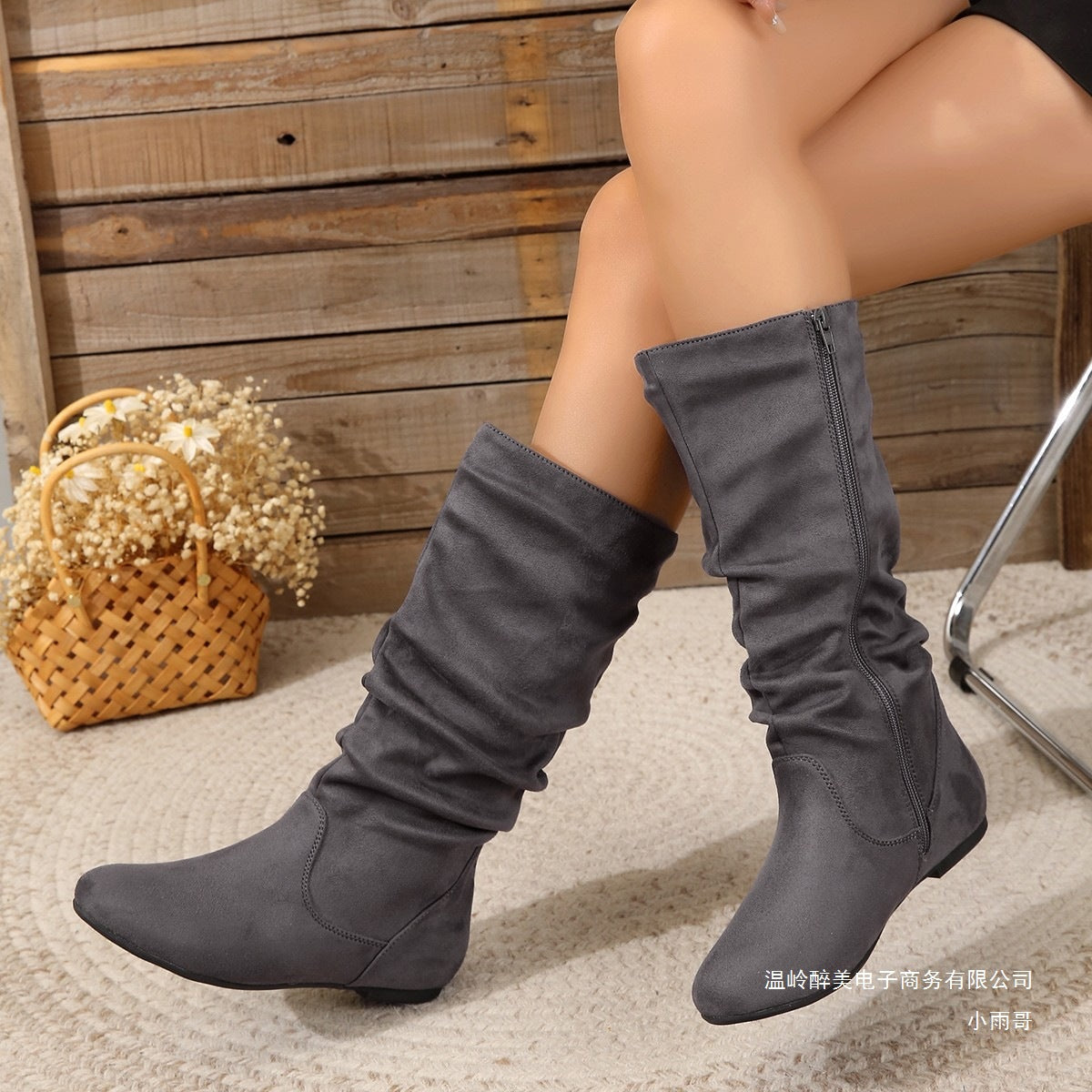 Simple Suede Boots