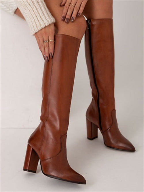 Comfortable Block-Heel Boots