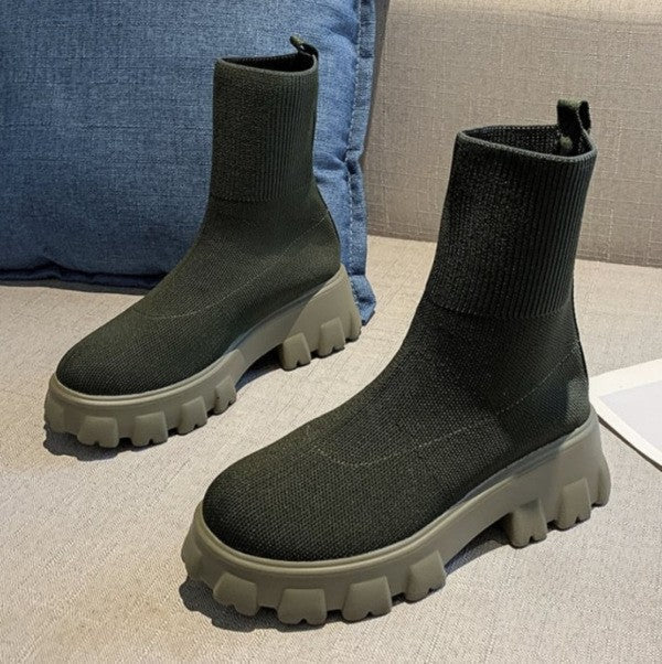 Modern Faux-Suede Boots