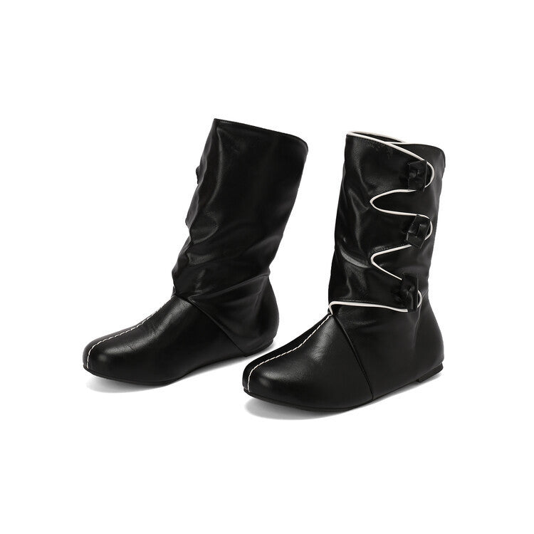 Easy Buckled Boots
