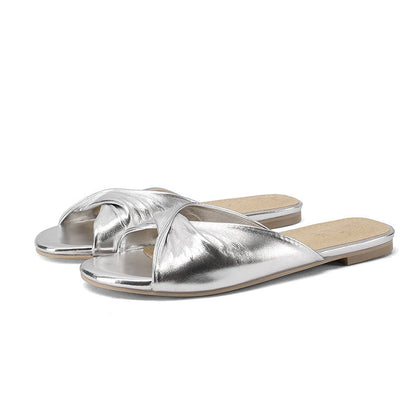 Coastal Metallic Sandals