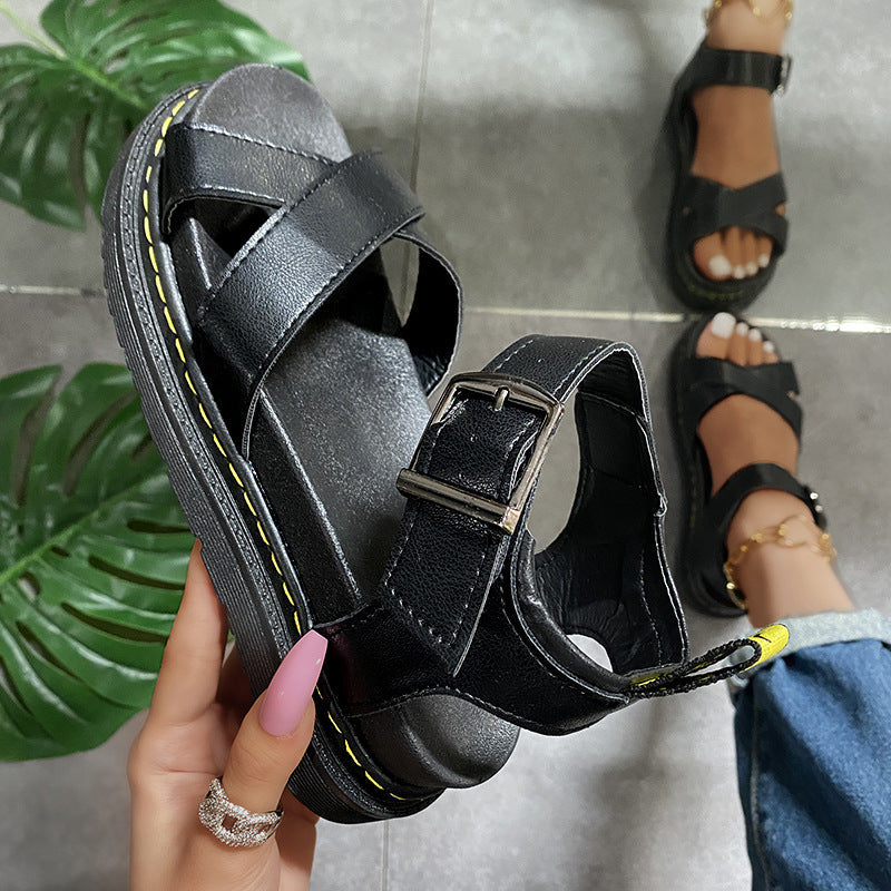 Relaxed Wedge Sandals