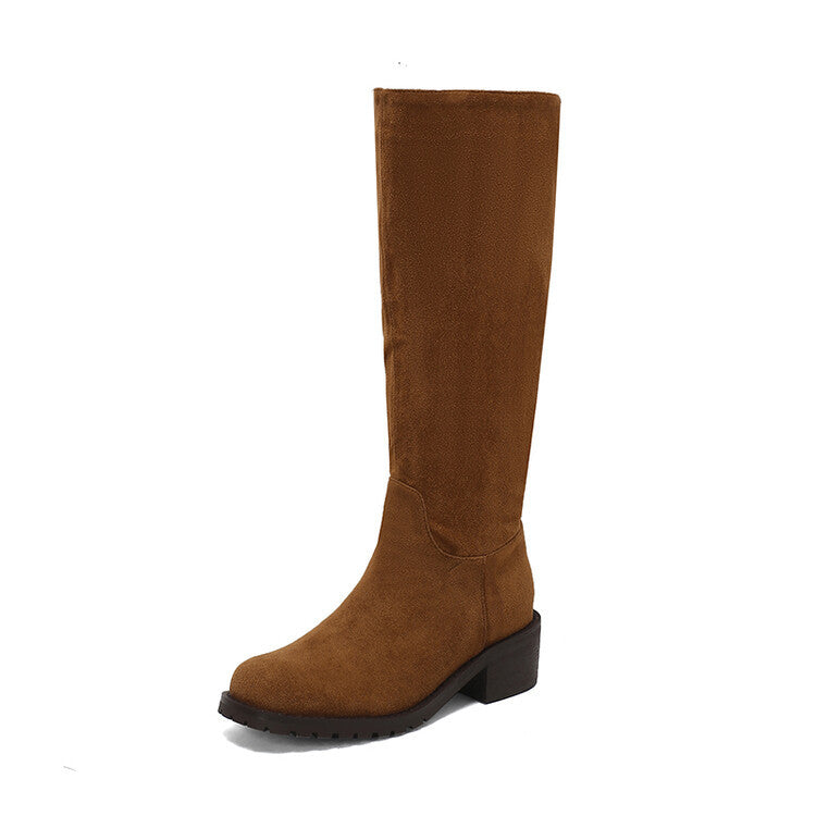 Casual Block-Heel Boots