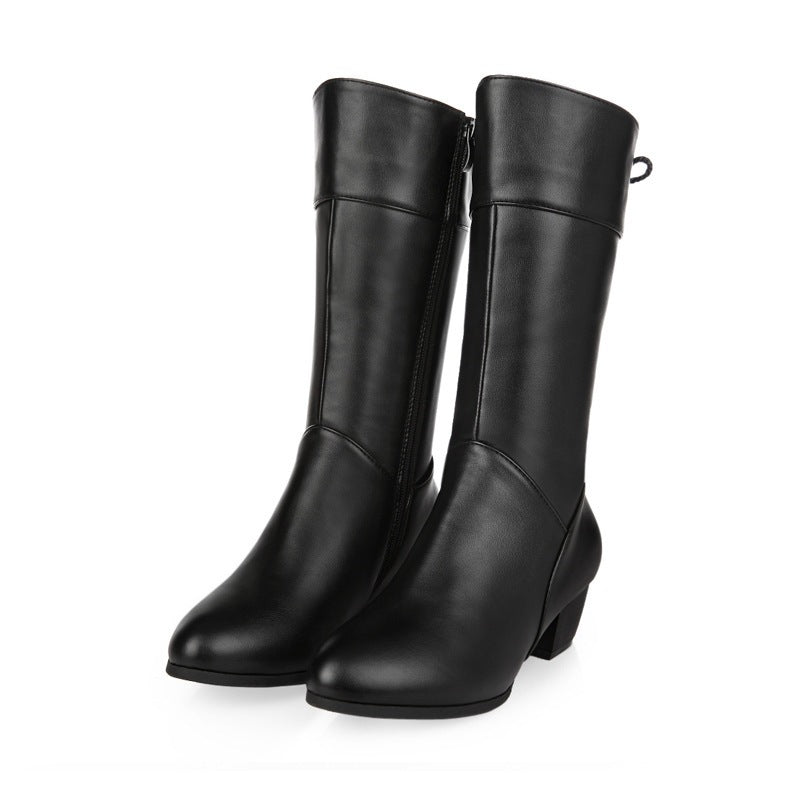Minimal Faux-Suede Boots