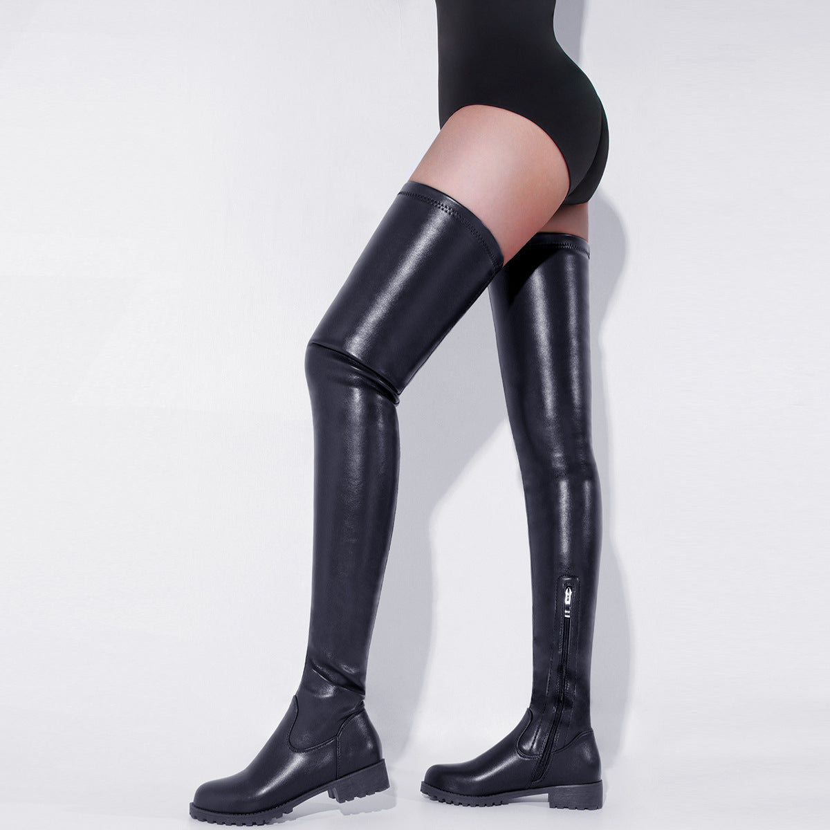 Natural Lug-Sole Boots