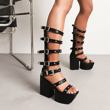 Natural Knee-High Boots