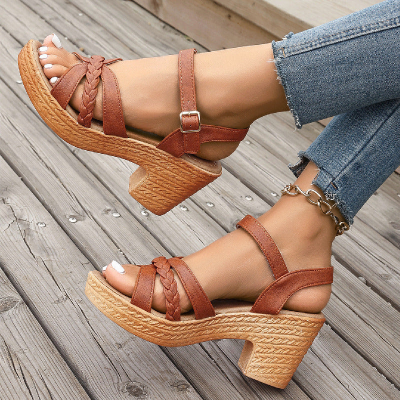 Minimal Metallic Sandals
