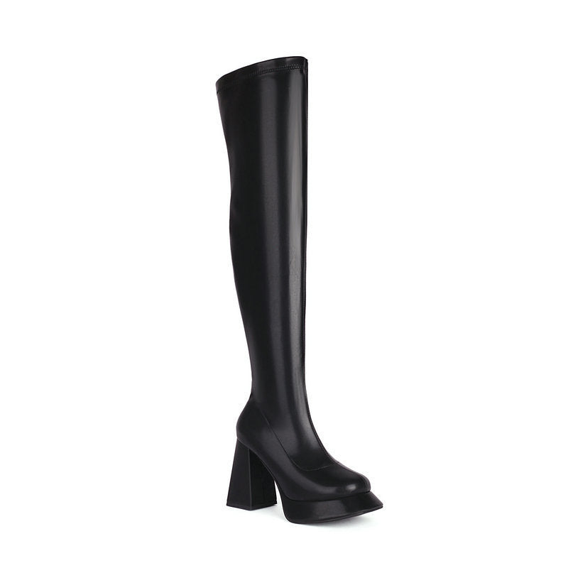 Relaxed Zip-Up Boots
