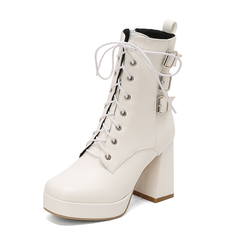 Simple Buckled Boots