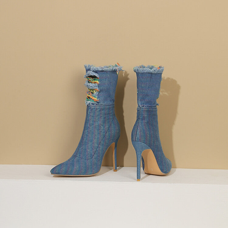 Walking Heeled Boots
