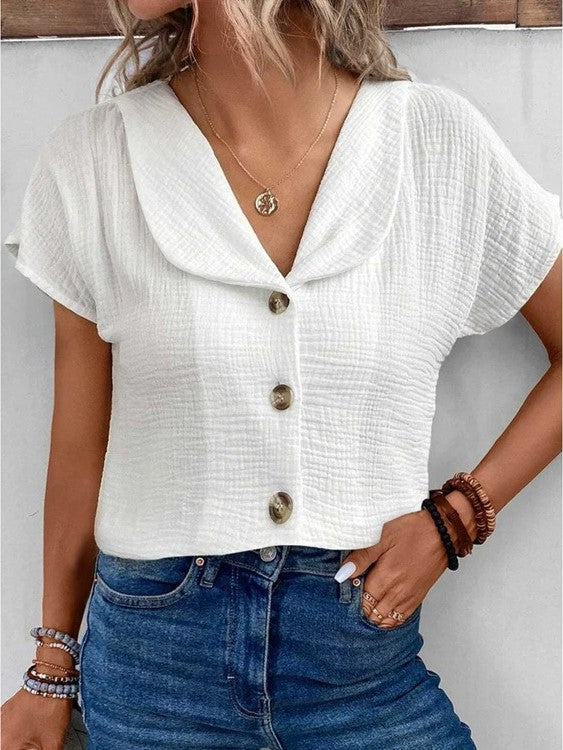 Casual Wrap Blouse