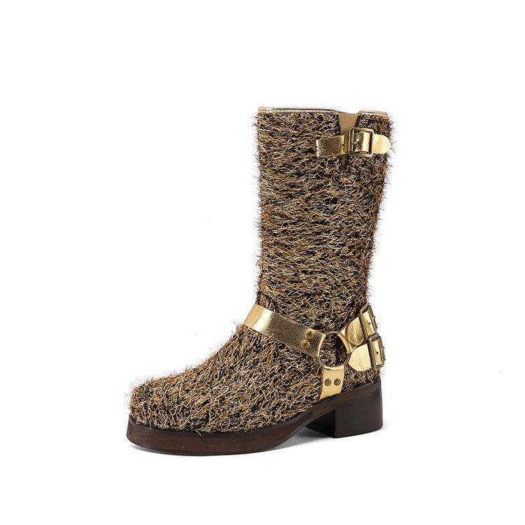 Relaxed Side-Zip Boots